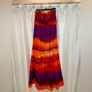 Jessica Simpson Sunset strapless maxi dress size 12
